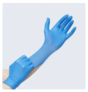 2023 Ready Stock Disposal Nitirle Gloves 4.5G 3.5G Blue Nitrile Gloves Black Glove Vinyl