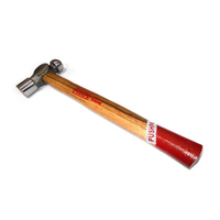 Marteau à tête sphérique à manche en bois prêt à la vente, taille de maillet de 6 pouces, en fer et en métal