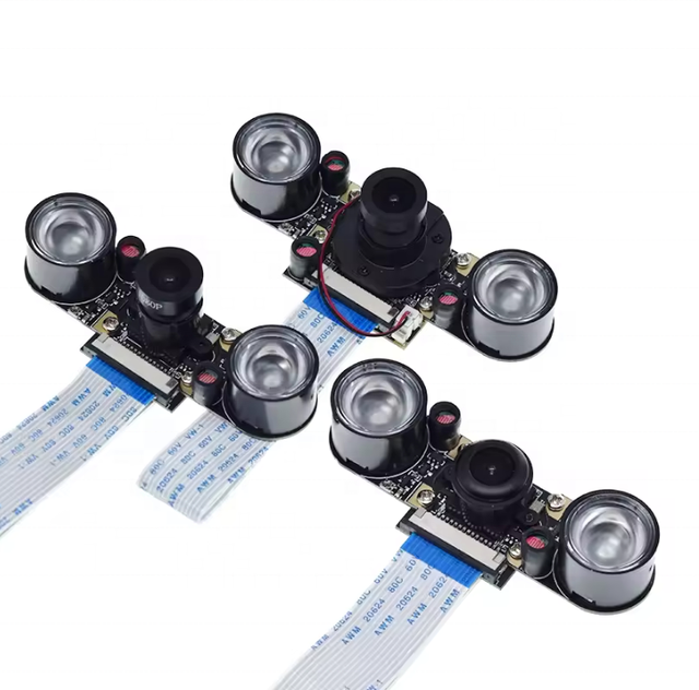 Raspberry Pi 4 Night Vision Fisheye Camera 5MP OV5647 70/95/160 Degree Focal Adjustable Camera for Raspberry Pi