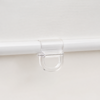 Stores enrouleurs sans fil semi-occultants en tissu blanc écologique pour chambre à coucher, sur mesure, avec cassette