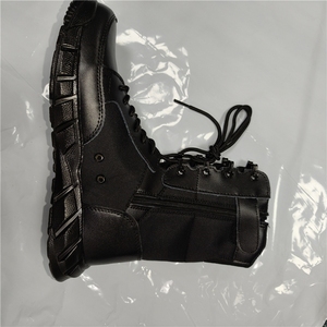 Botas de Combate Negras de Cuero Vacuno de Gamuza TSB01 Personalizadas de Marca Definite, Súper Ligeras con Cremallera Lateral, Hechas en China/Guangxi - Product Image 4