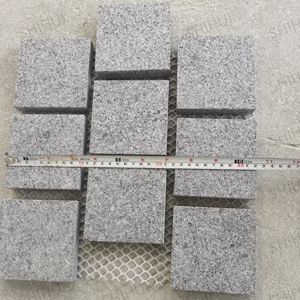 Sh đá tự nhiên grey g654 Granite <span class=keywords><strong>Cube</strong></span> gạch mô hình flamed bề mặt máy cắt cạnh bên ngoài lát đá meshed đá cuội - Product Image 5