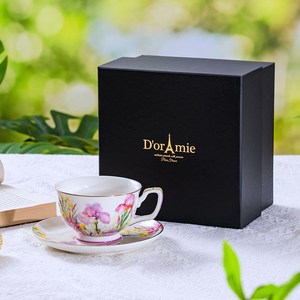 Luxury Afternoon <b>Tea</b> and Coffee Ceramic <b>Cups</b> and <b>Saucers</b> French Country Style Expresso <b>Cup</b> - Product Image 6