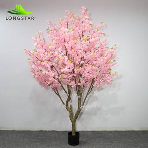 LONGSTAR Árbol de Flores de Cerezo Artificial de Seda Realista de 2.4m (8 pies) con Maceta, Fácil de Montar, Venta al por Mayor - Product Image 1