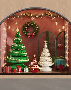 Ihpaper arbre de noël de luxe vente entière arbres de noël en papier pliant arbre de noël décor décorations pour la maison - Product Image 4