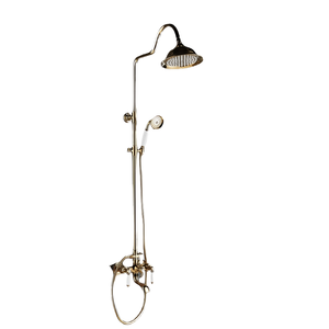 Phong Cách Châu Âu Brass Vàng Tắm Kép Set Ali Baba Cửa Hàng Trực Tuyến Của New Kép Chải Cho Khách Sạn Phòng Tắm Trượt Tay Lượng Mưa - Product Image 1