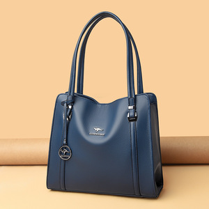 New Trend Ladies <b>Soft</b> PU <b>Leather</b> Large Capacity Diagonal <b>Bag</b> Middle-aged Women Shoulder <b>Bag</b> - Product Image 5