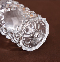 Flacon pulvérisateur en verre cylindrique à col serti de 50 ml et 100 ml avec atomiseur à bouchon doré pour parfum, fragrance et huile parfumée