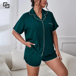 Estate 2 pezzi <span class=keywords><strong>donna</strong></span> pigiami corti da salotto Set personalizzato in cotone di bambù biologico e modale <span class=keywords><strong>pigiama</strong></span> <span class=keywords><strong>Oversize</strong></span> da <span class=keywords><strong>donna</strong></span> Set da <span class=keywords><strong>donna</strong></span> - Product Image 1