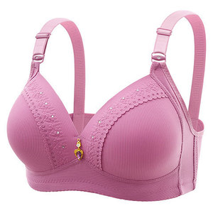 Soutien-gorge de maternité grande taille HUANGCAO, push-up sans armatures, bonnet complet, soutien latéral, anti-affaissement, confort optimal - Product Image 5