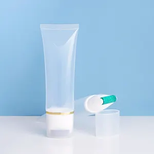 PE Ống với con lăn nhựa massage miếng bọt biển kẽm Applicator hình bầu dục rỗng nhựa kem mỹ phẩm bao bì mỹ phẩm