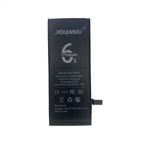 100% חדש לגמרי עבור JIDIANNIU אייפון 6s 1715mAh 3.82V סוללת סמארטפון דיגיטלית סוג ליתיום לטלפון נייד תכונת טעינת