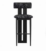 Tabouret de bar haut en bois massif de style vintage français et nordique pour la maison, les salles à manger, les cafés, compatible avec les meubles de maison