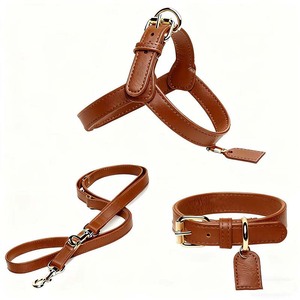 Collar de perro de cuero ajustable de lujo personalizado: con etiqueta de cuero exclusiva, textura de gama alta para perros de varios tamaños - Product Image 4