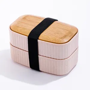 Novo sobre o outlook faux granito minerais material reciclável personalizado caixa de almoço bento para adulto musculação