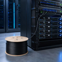 Cable de Red UTP para Exteriores Cat6 de 305 m (1000 pies), Resistente a la Intemperie, Cable Ethernet Gigabit RJ45 para Instalación Aérea