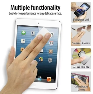 Custom Printed Adhesive Mini Microfiber Cloth Phone <b>Screen</b> <b>Cleaner</b> Sticker Laptop Mobile Phone Glass Cleaning Wiper Sticky - Product Image 3