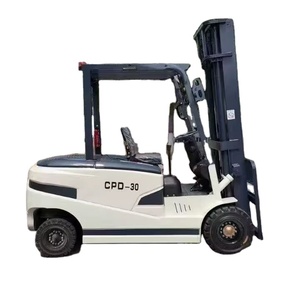 รถยกไฟฟ้า CPD-30 ขนาด 3 ตัน ดีไซน์กะทัดรัด สีขาว สำหรับใช้งานกลางแจ้ง ขนถ่ายสินค้า วิ่งลื่นไหล - Product Image 1