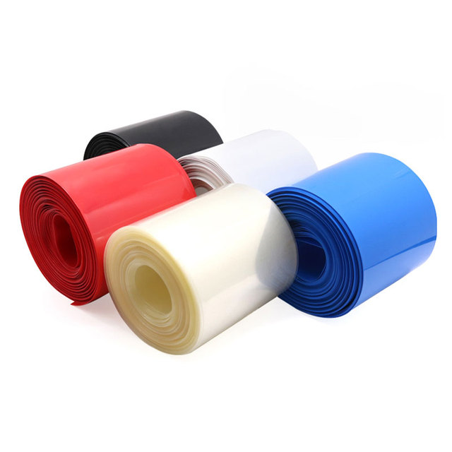 18650 Lipo Battery Width 85 120 130 150 180 210 220 230 280mm PVC Heat Shrink Tube Insulated Film Wrap Protect Case Cable Sleeve