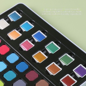 Set di Colori ad Acquerello Solidi Giorgione 60 Colori Perlati Metallizzati per Principianti per <span class=keywords><strong>Pittura</strong></span> su Carta e Tela - Product Image 3
