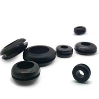 Meaogate – Grommets en caoutchouc de silicone personnalisés pour la protection des câbles/fils, couleur noire, certifiés REACH/ROHS/ISO9001