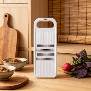 Rallador Manual de Alimentos, Blanco, con Cuchilla de Acero Inoxidable, Pelador de Frutas y Verduras, Utensilio de Cocina - Product Image 3