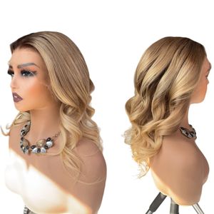 <span class=keywords><strong>Parrucca</strong></span> Bob Ombré <span class=keywords><strong>Bionda</strong></span> con Capelli Europei Naturali Allineati alle Cuticole, Parrucche in Veri Capelli Umani Europei - Product Image 2