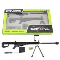 Modèle miniature en alliage de collection LT Factory Price 1:3, modèle de pistolet en métal gris, modèle de pistolet créatif Barrett vert armée, boîte cadeau