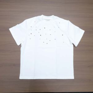 Camisetas Personalizadas para Hombre, 100% Algodón, 280g, Tejido de Punto, Estampado de Letras con Pedrería, Estilo Urbano - Product Image 1