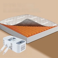 Matelas intelligent de luxe en coton de bambou 600TC à double zone de contrôle de température avec système de refroidissement silencieux et de réchauffement doux