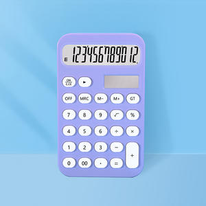 Calculatrice portable verte 9 cm x 14,5 cm, alimentée par piles, pour étudiants et usage au bureau, avec grand écran et matériau ABS - Product Image 5
