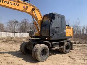 Hyundai original 150w-7 150w-9 Doosan Dx140w Dx150 con excavadora de ruedas usada de alta eficiencia - Product Image 3