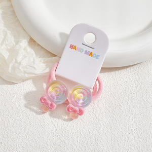 2 pz simpatiche farfalline con fiori margherite per capelli elastici elastici per fasce per capelli accessori per bambini - Product Image 6
