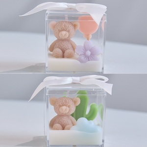 Cadeau de <span class=keywords><strong>bougie</strong></span> de faveur pour douche de bébé de mariage, décoration d'intérieur, cadeaux parfumés faits à la main, bougies aromatiques, mignon ours en peluche, cire de soja, <span class=keywords><strong>bougie</strong></span> parfumée - Product Image 3