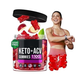 Gomitas Keto ACV de <span class=keywords><strong>Marca</strong></span> Privada con Bajo MOQ, con Raíz de Malvavisco y la Madre, 1000mg, Gomitas Keto Plus, Gomitas ACV - Product Image 1