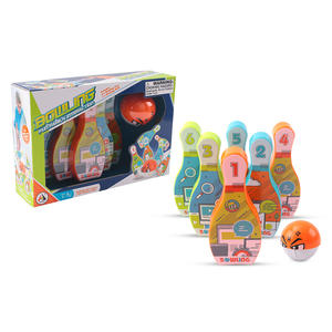 Aojie, nuevo diseño de dibujos animados, Bola de <span class=keywords><strong>bolos</strong></span> con campanas, juguetes deportivos de plástico para bebés y niños, juego de <span class=keywords><strong>bolos</strong></span> alentador - Product Image 3