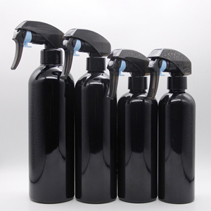 500ml 16 OZ cilíndrico de plástico PET negro brillante Kao <span class=keywords><strong>Trigger</strong></span> Spray botellas para agente de limpieza de automóviles - Product Image 2