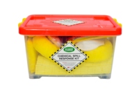 Kit de décontamination chimique haute performance SABER, 45 litres, avec boîte transparente, kit complet de décontamination chimique avec boîte transparente