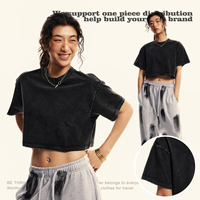 2025 nouveau haute qualité femmes surdimensionné recadrée T-shirts personnalisé femmes Vintage coton Solona robes mixtes T-shirt Dtg impression