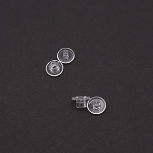 Vente en gros de boutons-pression transparents en PC à deux parties, clips de fixation transparents - Product Image 4