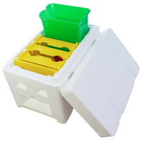 18 Pcs Mini Boîte D'accouplement Eps Mousse Abeille Boîte En Plastique Abeille Ruche D'accouplement pour Abeilles