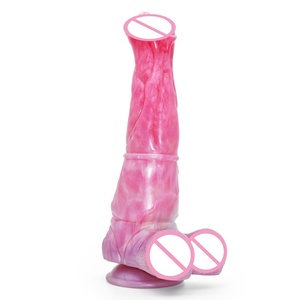 OEM Customize Realistic <b>Dildo</b> Silicone Rubber Massage Animal Wolf Long Thick Large Butt Plug <b>Dildo</b> Anal Sex Toys - Product Image 2