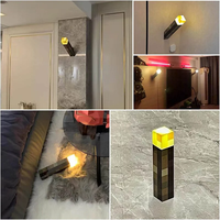 Lampe de nuit LED Brownstone rechargeable par USB, décoration de chambre, lampe de table, cadeau pour enfants, lampe de chevet, lampe torche périphérique de jeu MC