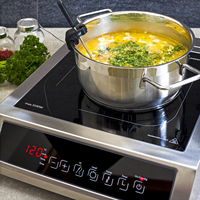 Table de cuisson à induction domestique en acier inoxydable durable avec contrôle précis de la température