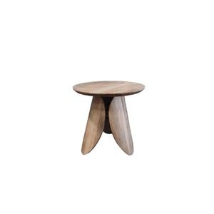 Table d'appoint moderne en bois de manguier massif, écologique, avec base sur pieds, mobilier minimaliste pour salon, appartement, villa, hôtel - Product Image 5