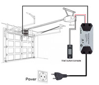 Contrôleur d'ouverture/fermeture automatique de porte de garage IOT domestique sans fil, application Tuya, ouvre-porte intelligent compatible avec Alexa et Google Home