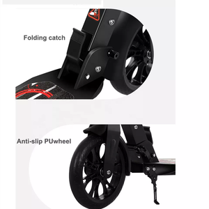 Patinete plegable de color negro con 3 ruedas para niños, scooter de movilidad, precio al por mayor de fábrica, <span class=keywords><strong>2022</strong></span> - Product Image 6