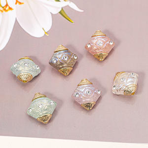 Cuentas sueltas de plástico de agujero recto de forma irregular para pulseras de materiales hechos a mano DIY accesorios de cadena de teléfono móvil - Product Image 2