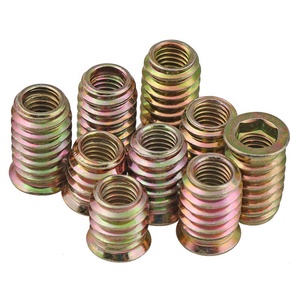 Inserts filetés en acier galvanisé pour meubles en bois 3/16 1/4 5/16 3/8 - Product Image 3