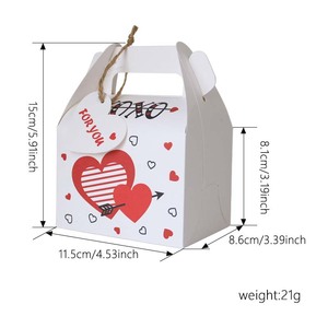 Mango caja de papel regalo Cupcake dulces cajas de embalaje para San Valentín decoración de fiesta de San Valentín - Product Image 2